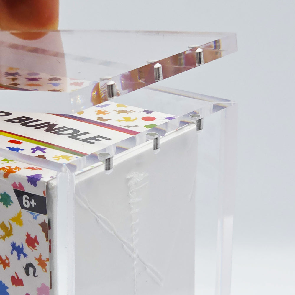 Acrylic Pokemon Booster Bundle Case With Magnetic Lid