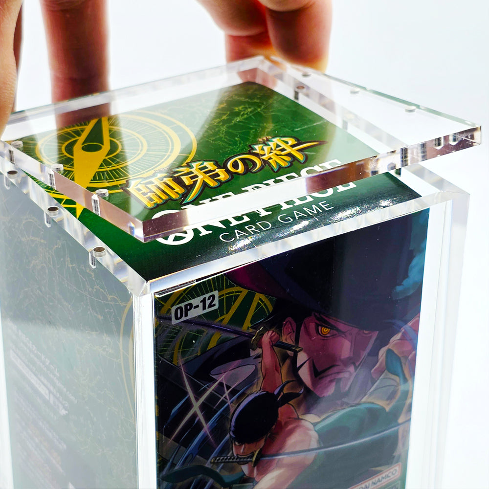 Acrylic One Piece Japanese Booster Booster Box Case With Magnetic Lid