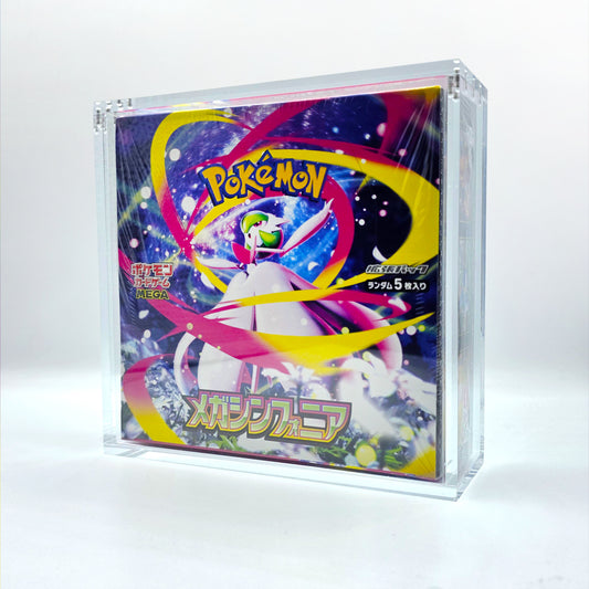 Acrylic Japanese Pokemon Booster Box Case With Magnetic Lid