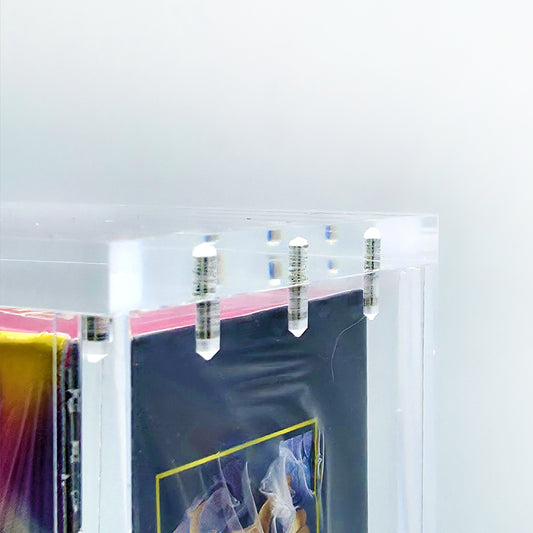 Acrylic Japanese Pokemon Booster Box Case With Magnetic Lid
