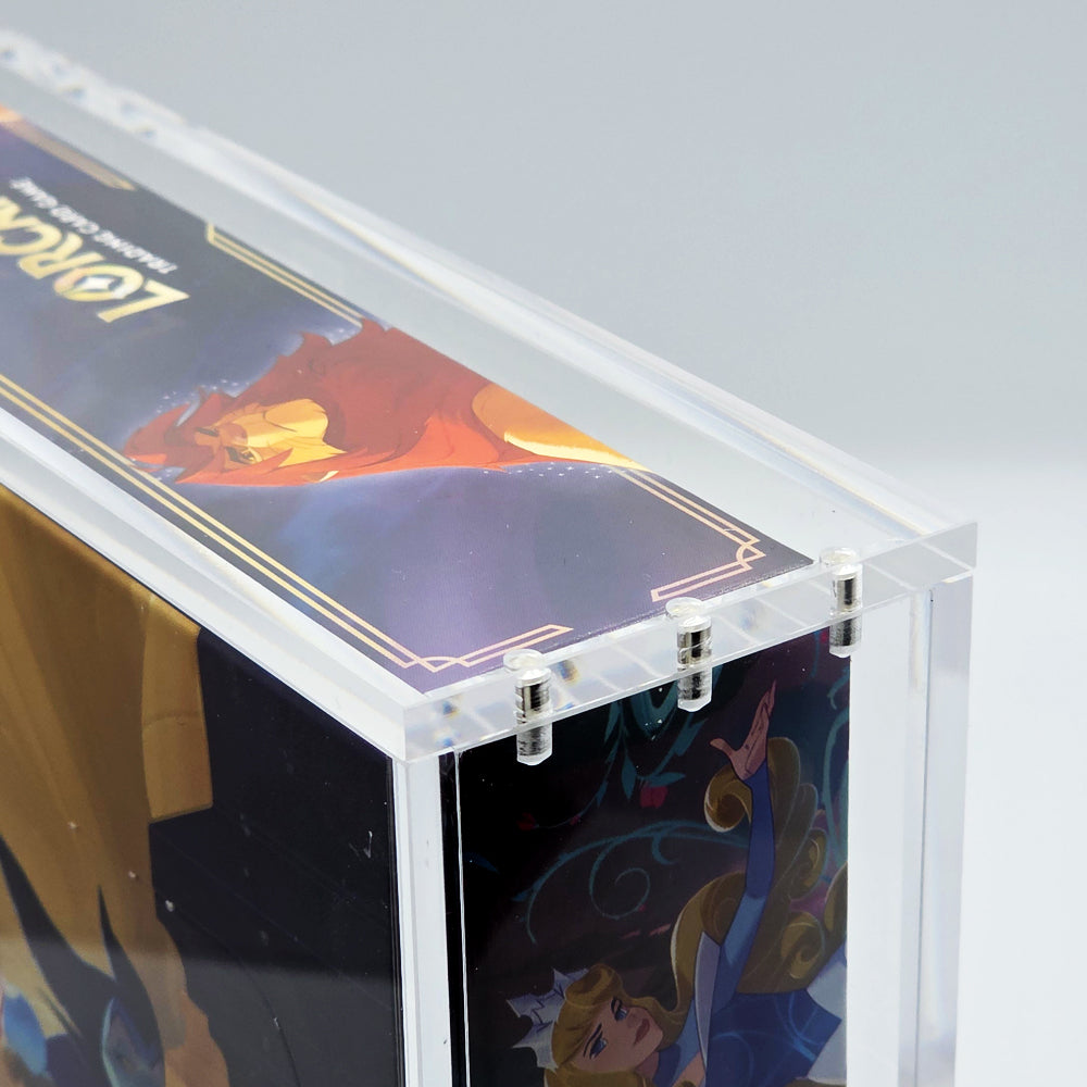 Acrylic Lorcana Booster Booster Box Case With Magnetic Lid
