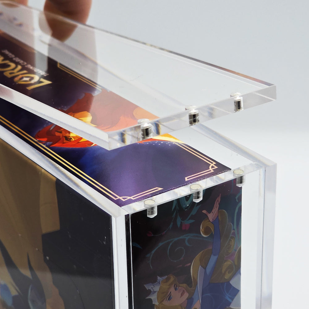 Acrylic Lorcana Booster Booster Box Case With Magnetic Lid