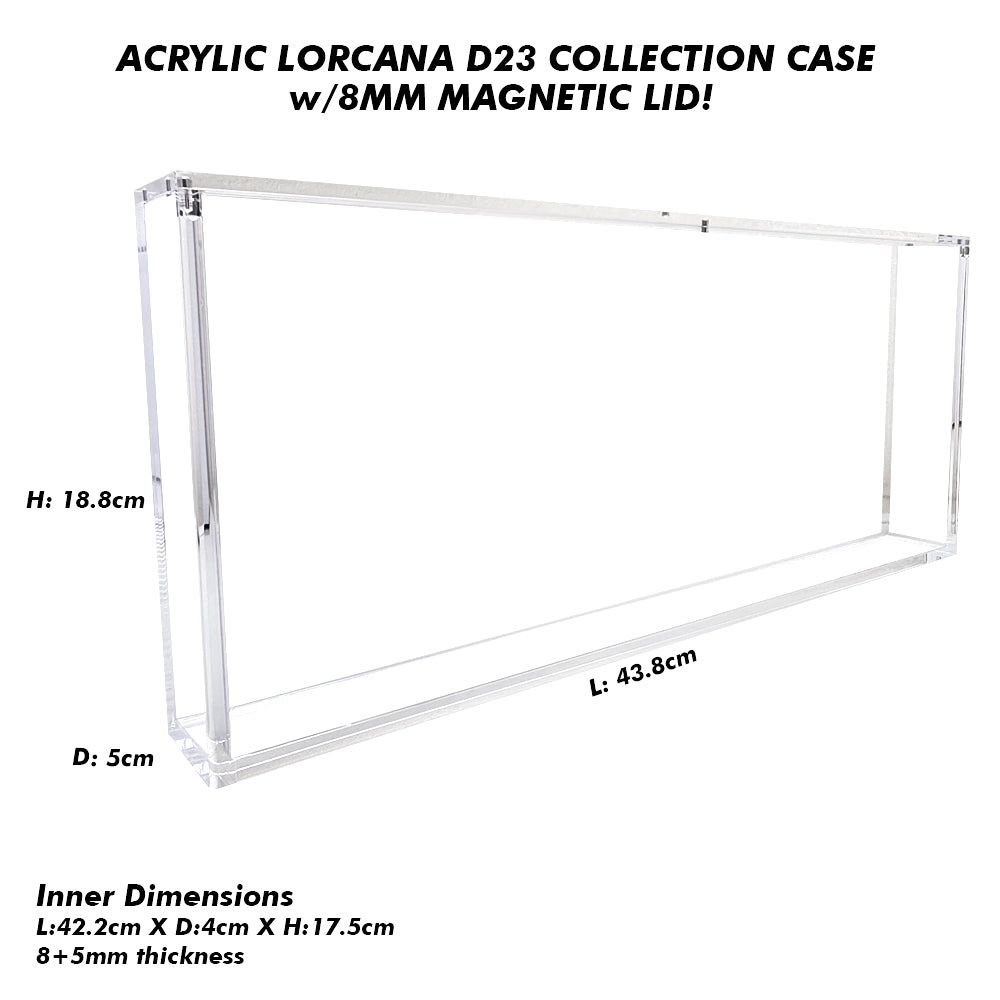 Acrylic Lorcana D23 Collection Premium Case With 8mm Magnetic Lid