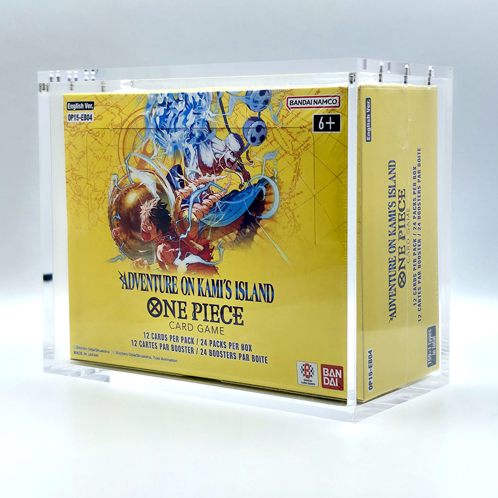Acrylic One Piece Booster Box Case With Magnetic Lid