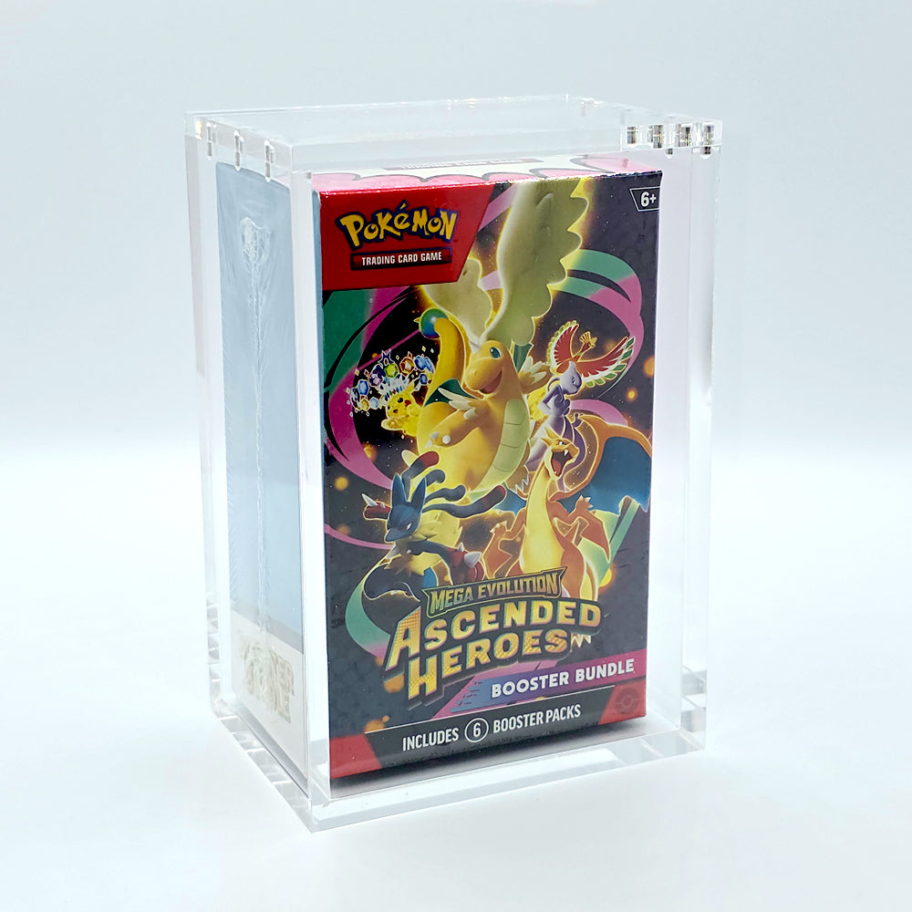 Acrylic Pokemon Modern Booster Bundle Case With Magnetic Lid