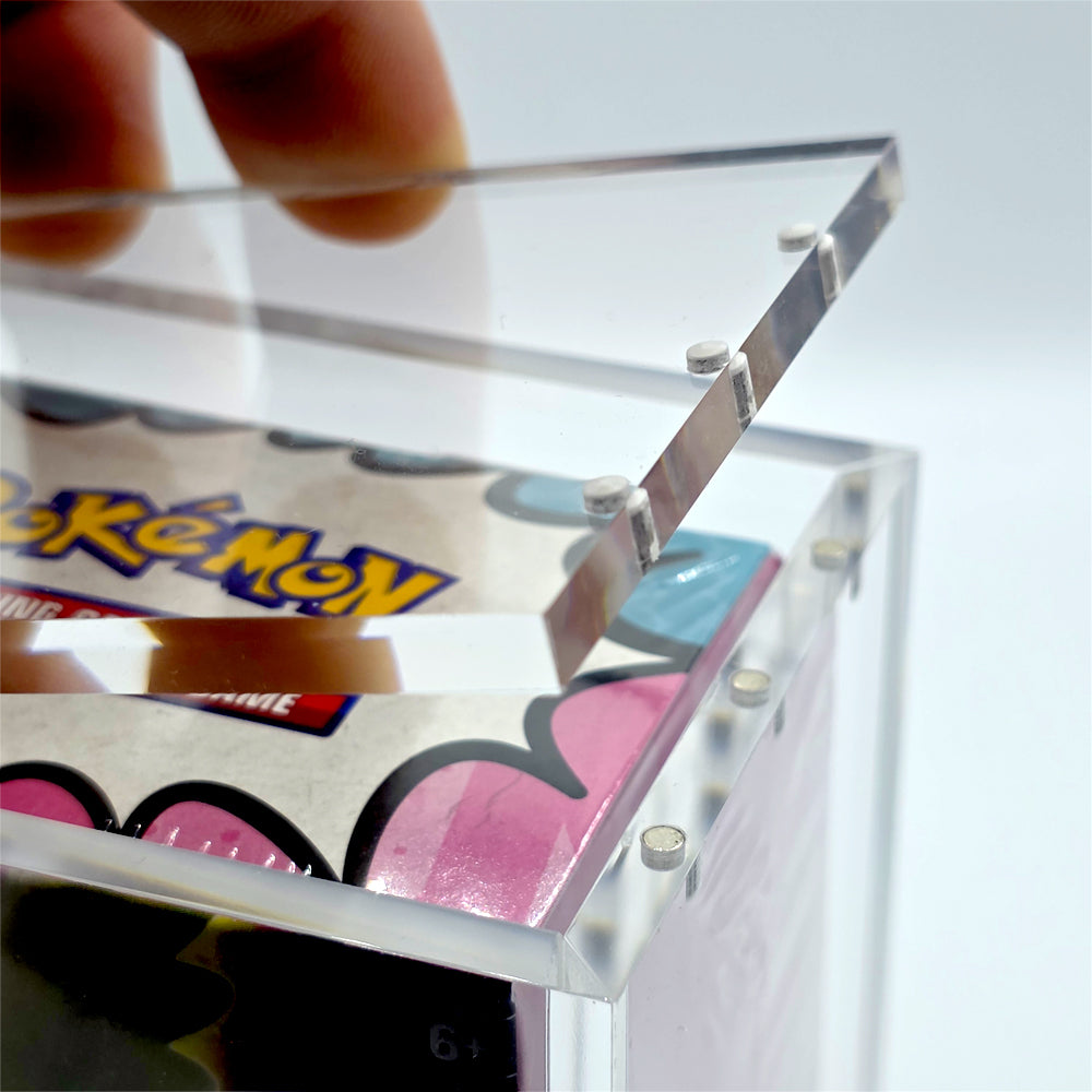 Acrylic Pokemon Modern Booster Bundle Case With Magnetic Lid