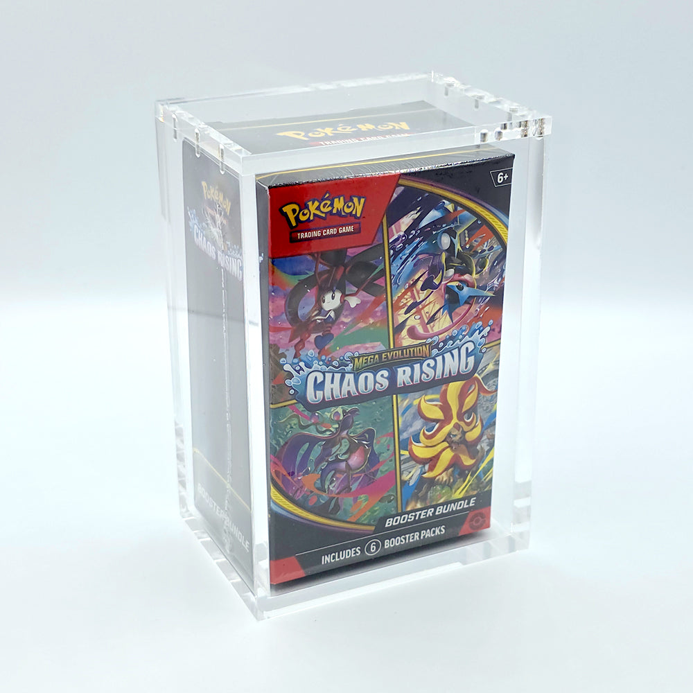 Acrylic Pokemon Modern Booster Bundle Case With Magnetic Lid