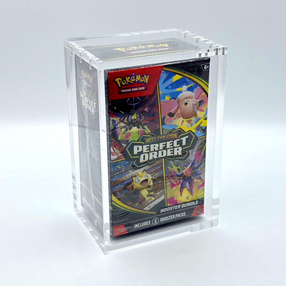 Acrylic Pokemon Modern Booster Bundle Case With Magnetic Lid