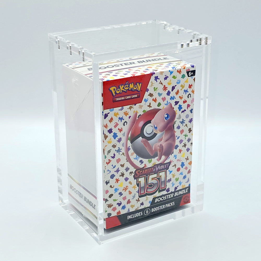 Acrylic Pokemon Modern Booster Bundle Case With Magnetic Lid