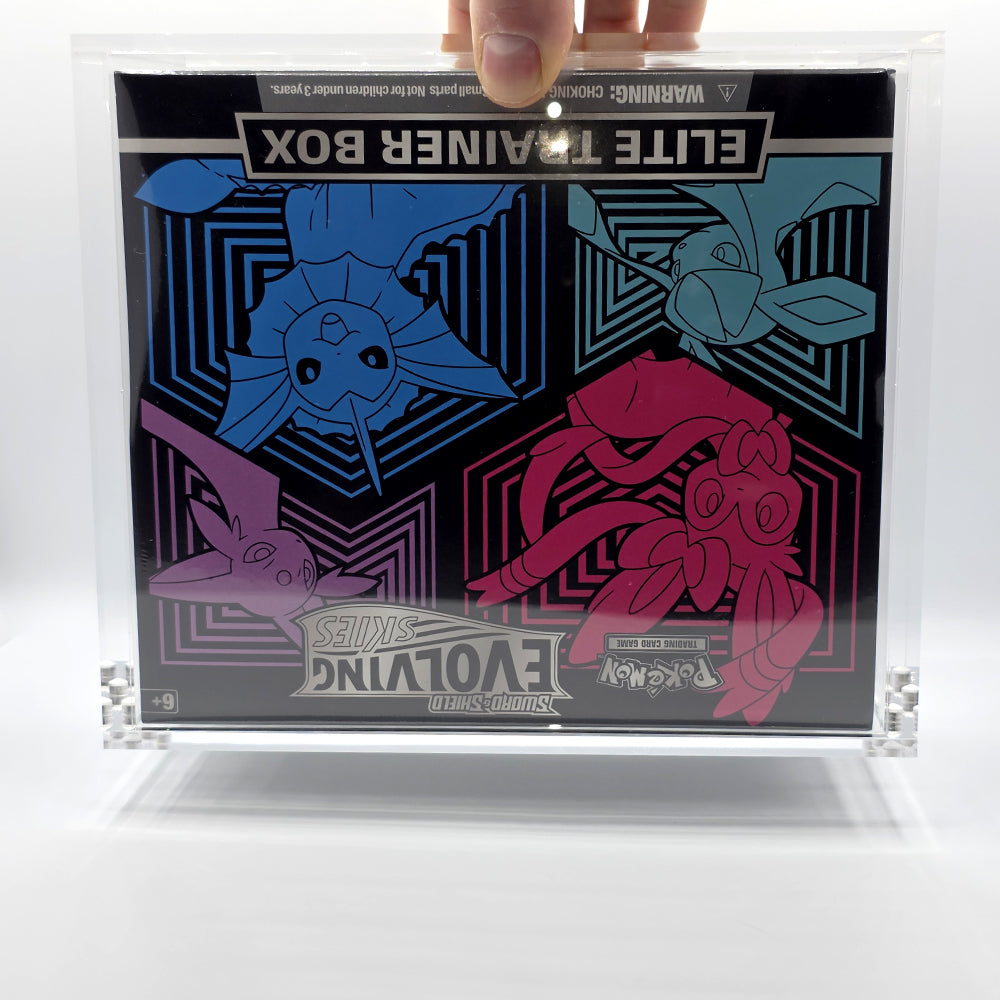 Acrylic Pokemon Premium Elite Trainer Box Case With 8mm Magnetic Lid