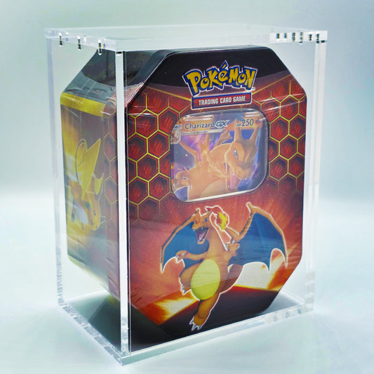 Acrylic Pokemon Tin Case With Magnetic Lid