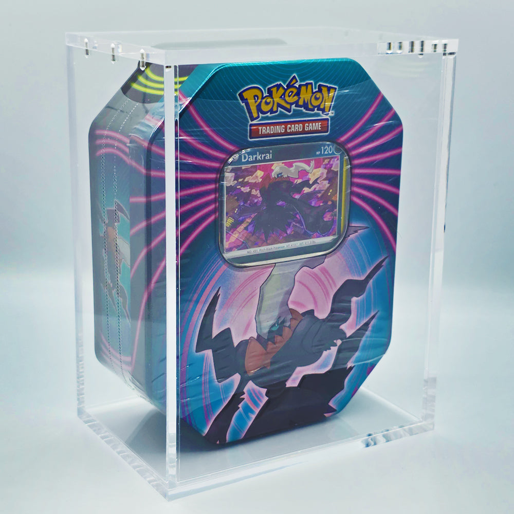 Acrylic Pokemon Tin Case With Magnetic Lid