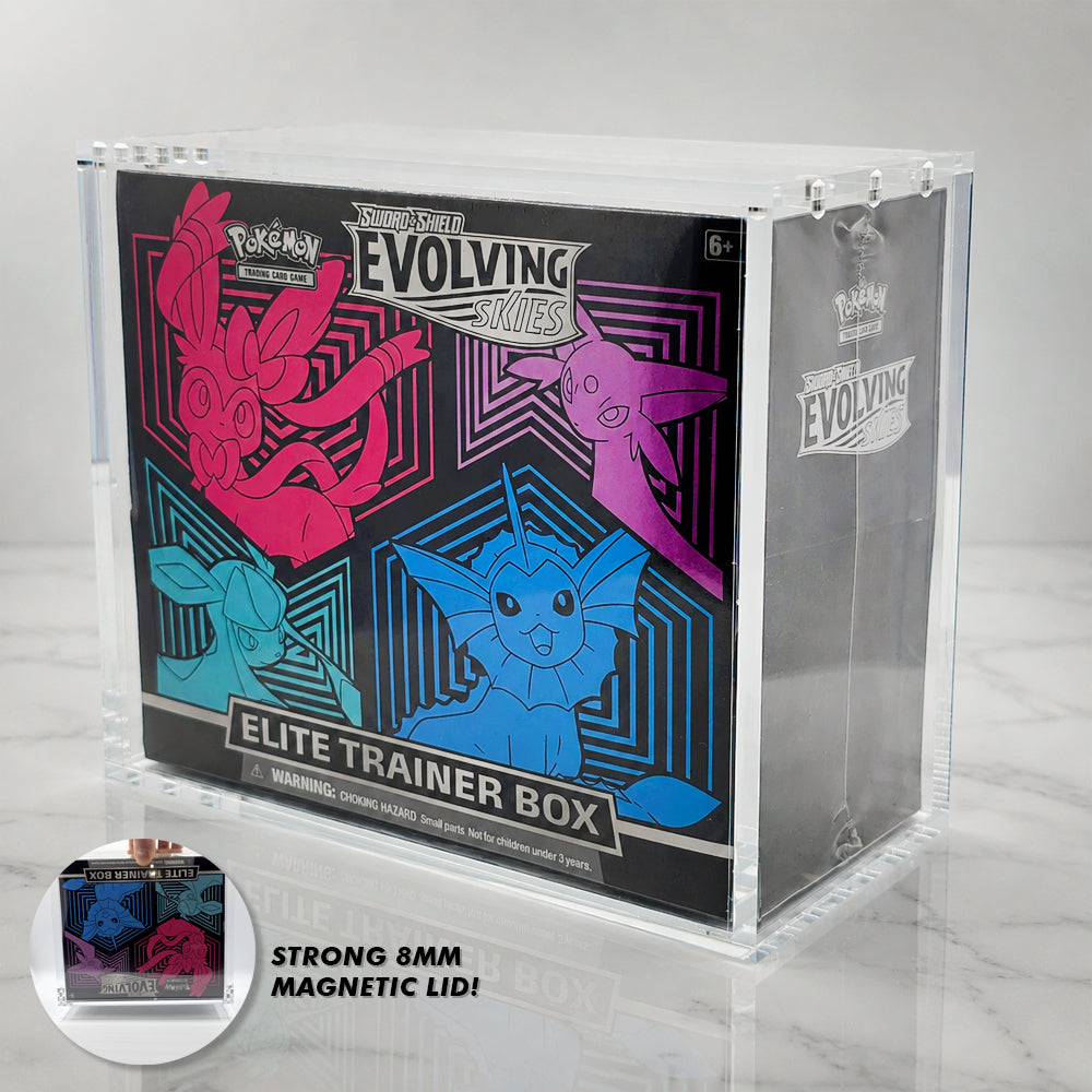 Acrylic Pokemon Premium Elite Trainer Box Case With 8mm Magnetic Lid