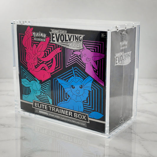 Acrylic Pokemon Premium Elite Trainer Box Case With 8mm Magnetic Lid