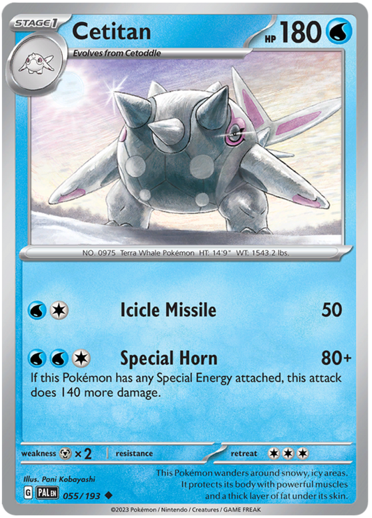 055. Cetitan - Uncommon - Paldea Evolved