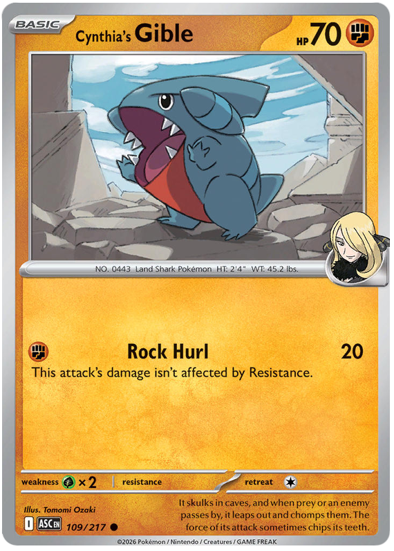 109.Cynthia's.Gible.ASC.Common