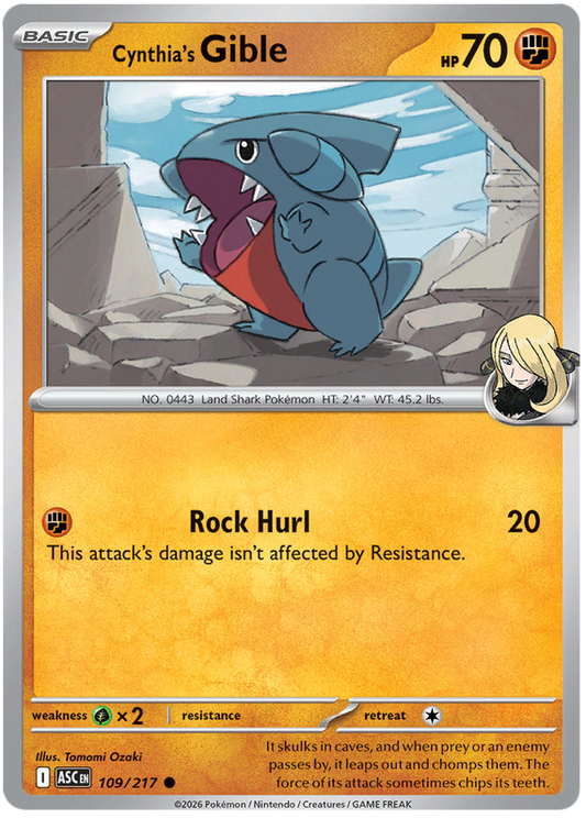 109.Cynthia's.Gible.ASC.Common