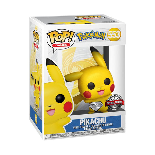 Pokemon Funko Pop! Vinyl - Pikachu Waving Diamond Collection #553