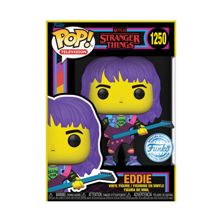 Stranger Things Funko Pop! Vinyl - Eddie Blacklight Edition #1250