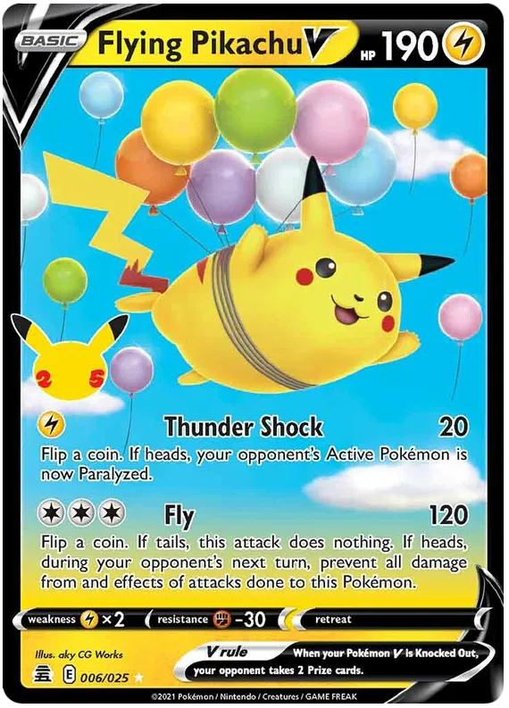 006. Flying Pikachu V