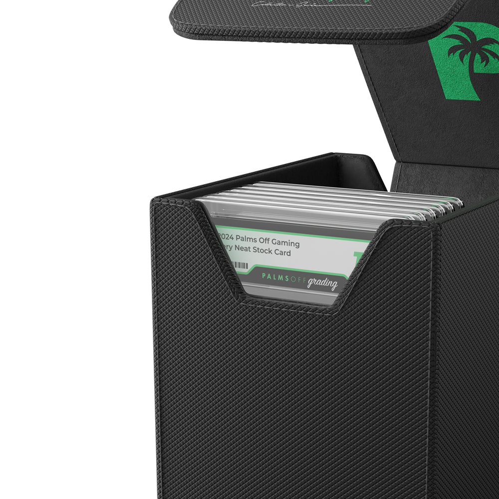 Palms Off Gaming - Collector's Series Graded Card Storage Case Small Black