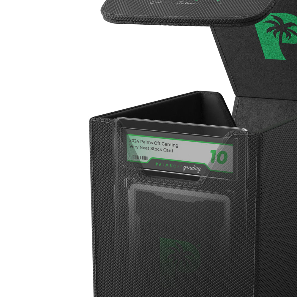 Palms Off Gaming - Collector's Series Graded Card Storage Case Small Black