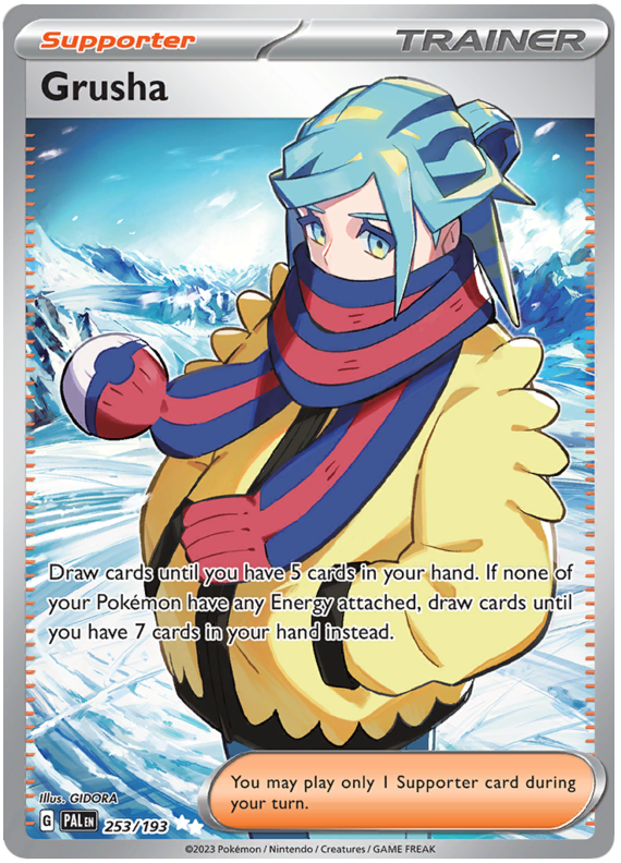 253. Trainer - Supporter - Grusha - Ultra Rare - Paldea Evolved