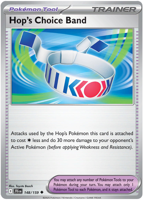 148.Trainer Pokemon Tool Hop's Choice Band.JTG.Uncommon