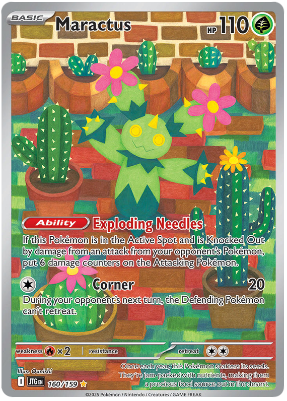 160.Maractus.JTG.Illustration Rare Holo