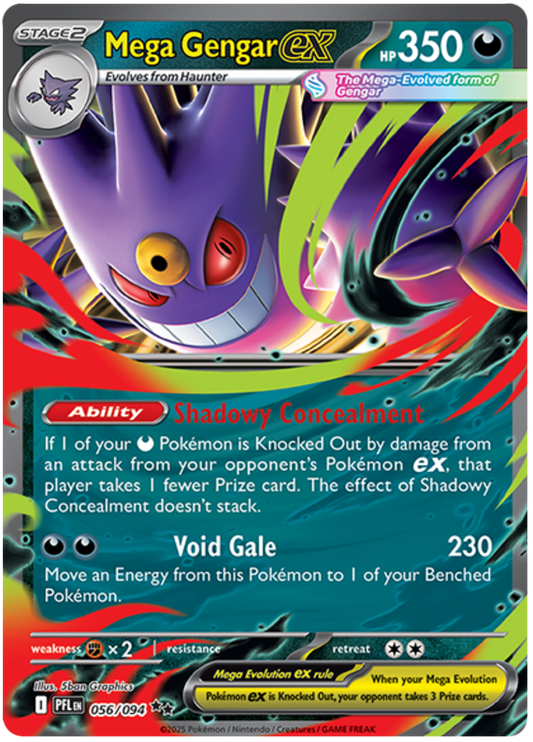 061.Mega Gengar EX.PFL.Double Rare Holo