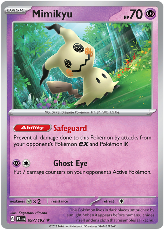 097. Mimikyu - Rare - Holo - Paldea Evolved