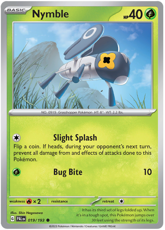 019. Nymble - Common - Paldea Evolved
