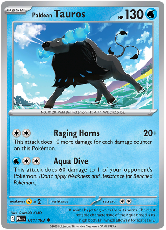 041. Paldean Tauros - Uncommon - Paldea Evolved