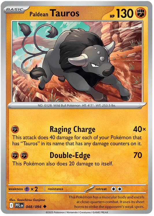 048.Paldean Tauros.PFL.Uncommon