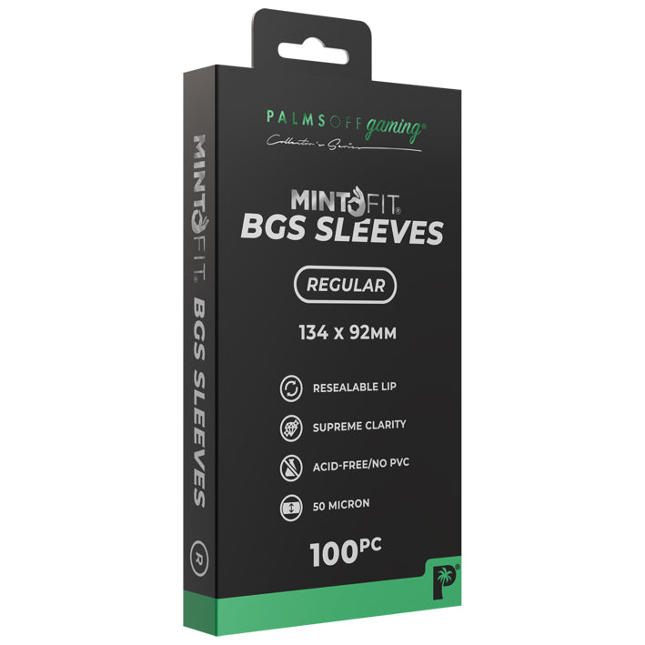 Palms Off Gaming - Mint Fit BGS Regular Sleeves 134x92mm 100pc