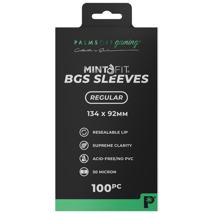 Palms Off Gaming - Mint Fit BGS Regular Sleeves 134x92mm 100pc
