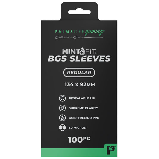 Palms Off Gaming - Mint Fit BGS Regular Sleeves 134x92mm 100pc