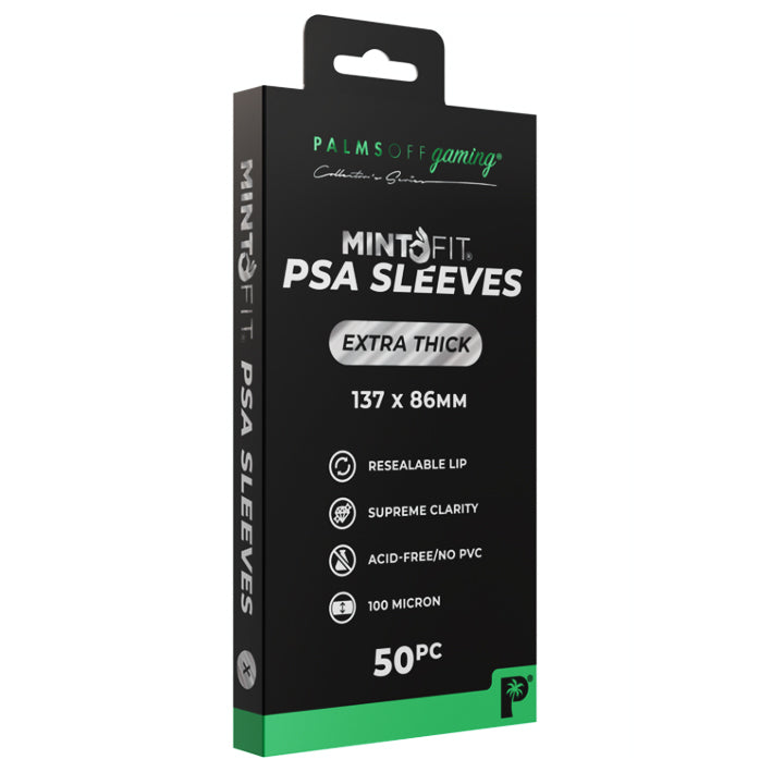 Palms Off Gaming - Mint Fit PSA Extra Thick Sleeves 137x86mm 50pc