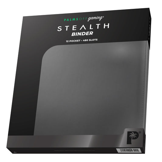 Palms Off Gaming - Stealth 12 Pocket Zip Binder 480 Slots Black