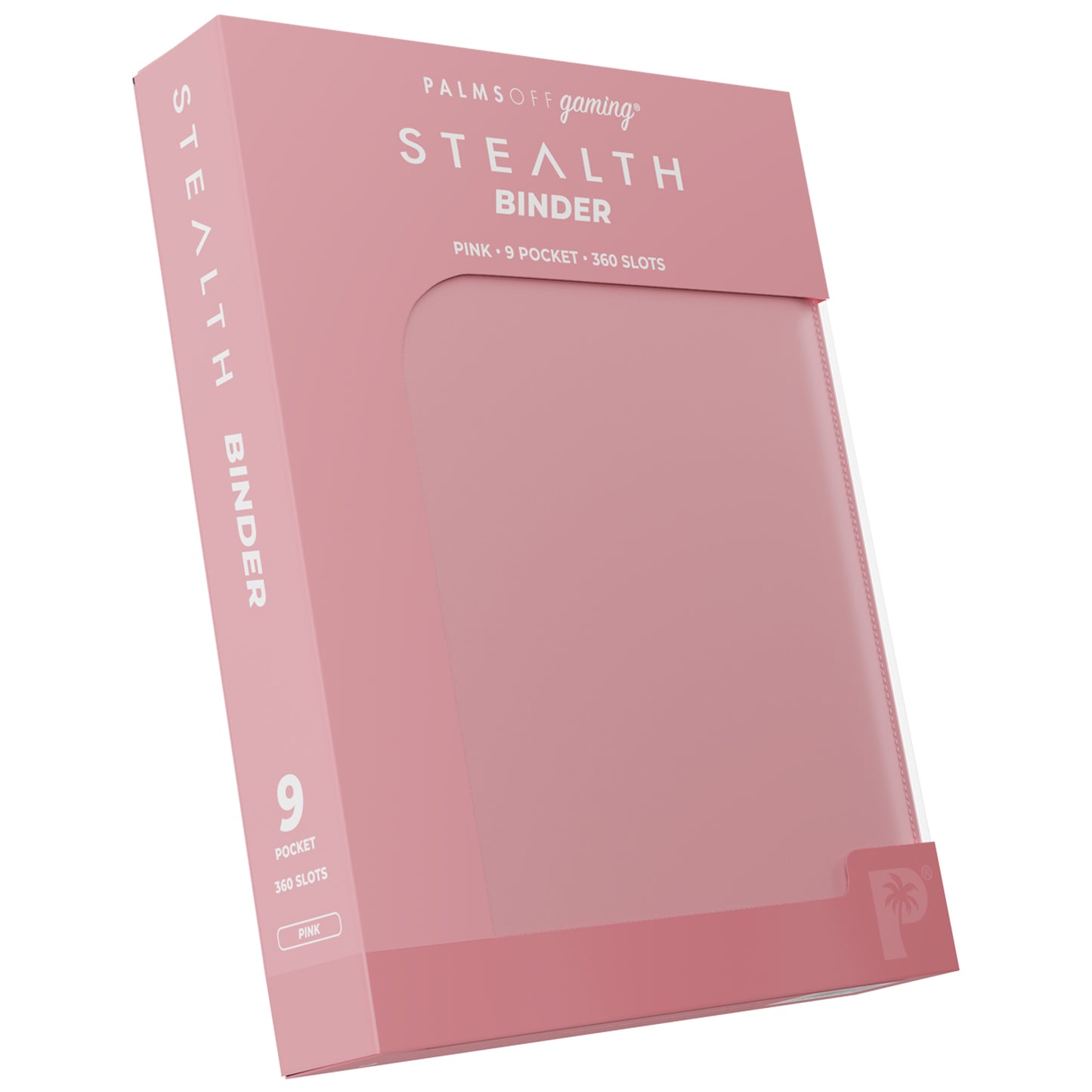 Palms Off Gaming - Stealth 9 Pocket Zip Binder 360 Slots Pink