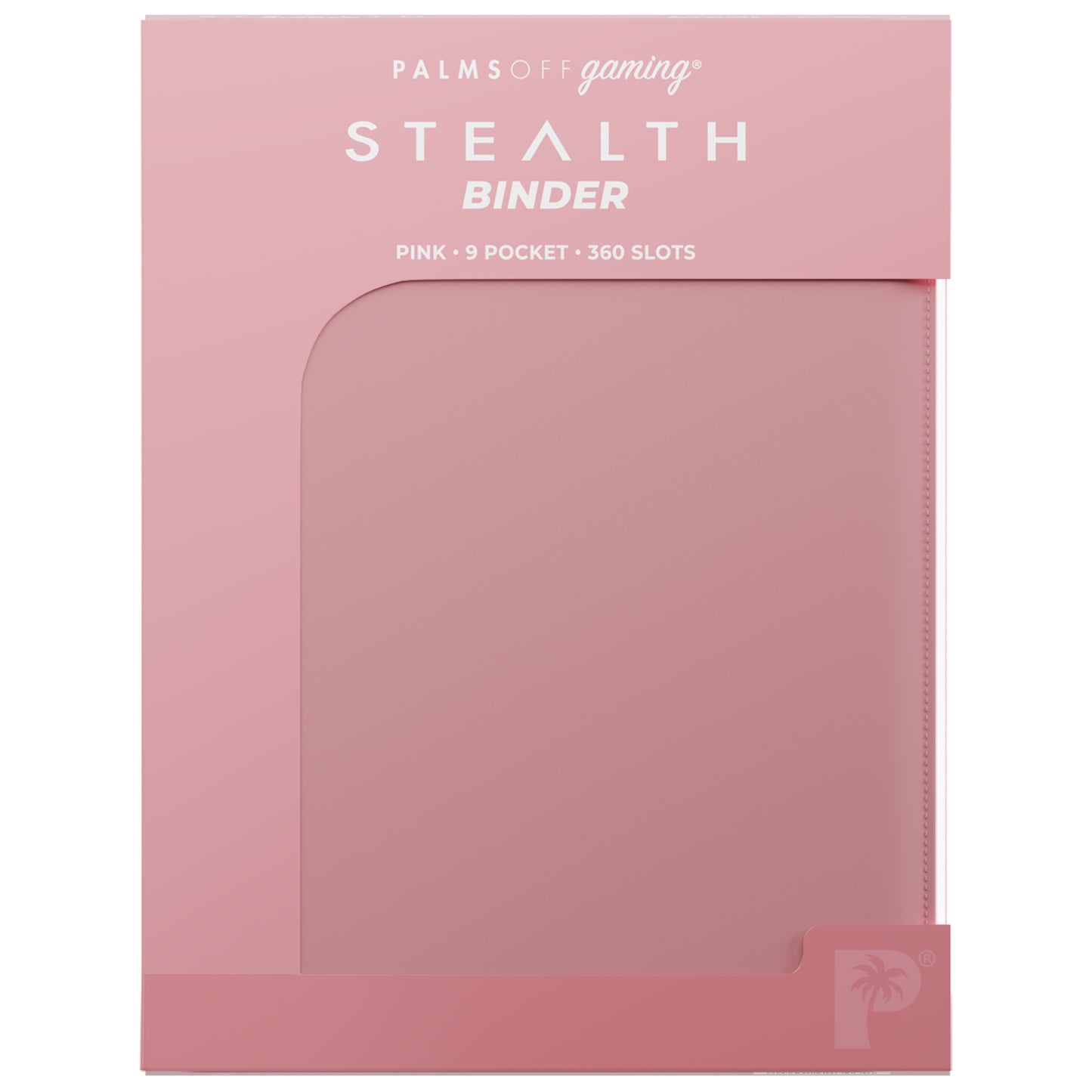 Palms Off Gaming - Stealth 9 Pocket Zip Binder 360 Slots Pink