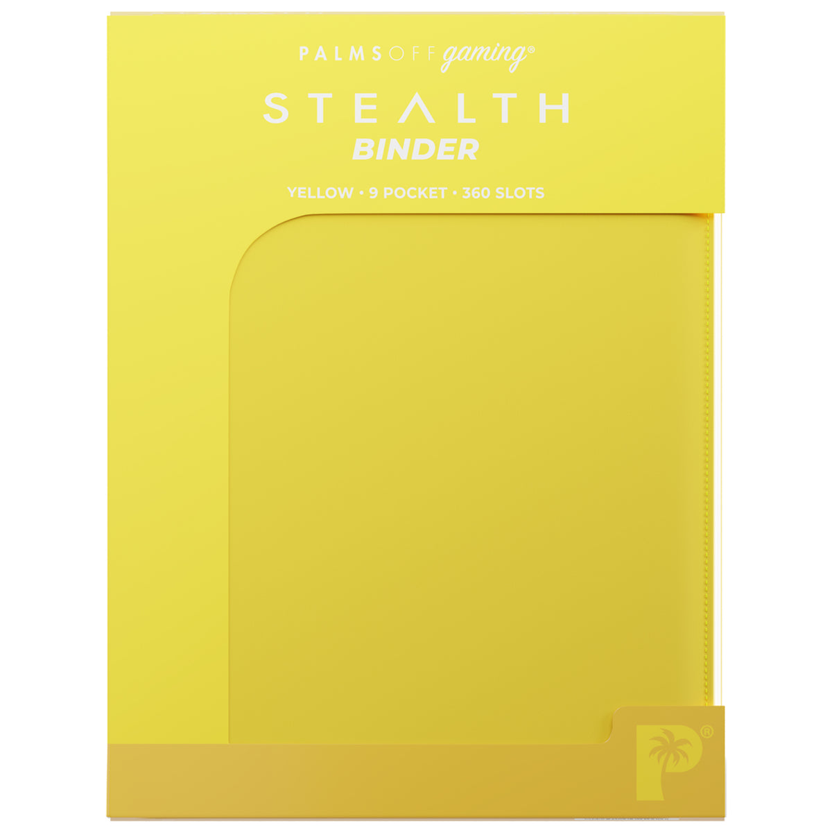 Palms Off Gaming - Stealth 9 Pocket Zip Binder 360 Slots Yellow