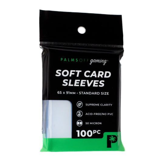 Palms Off Gaming - Soft Card Sleeves 65x91mm Standard Size x 100pc