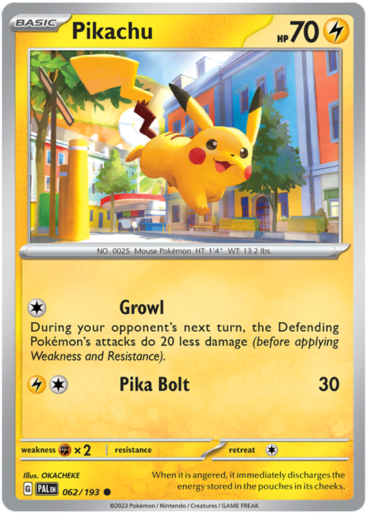 062. Pikachu - Common - Paldea Evolved