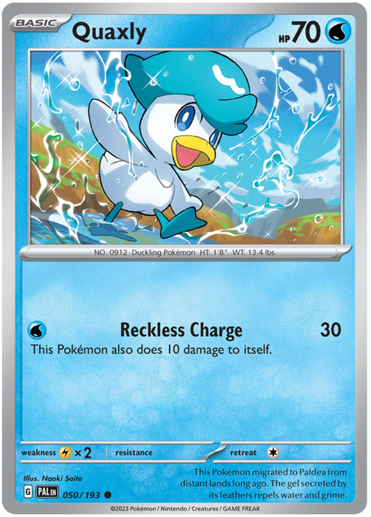 050. Quaxly - Common - Paldea Evolved