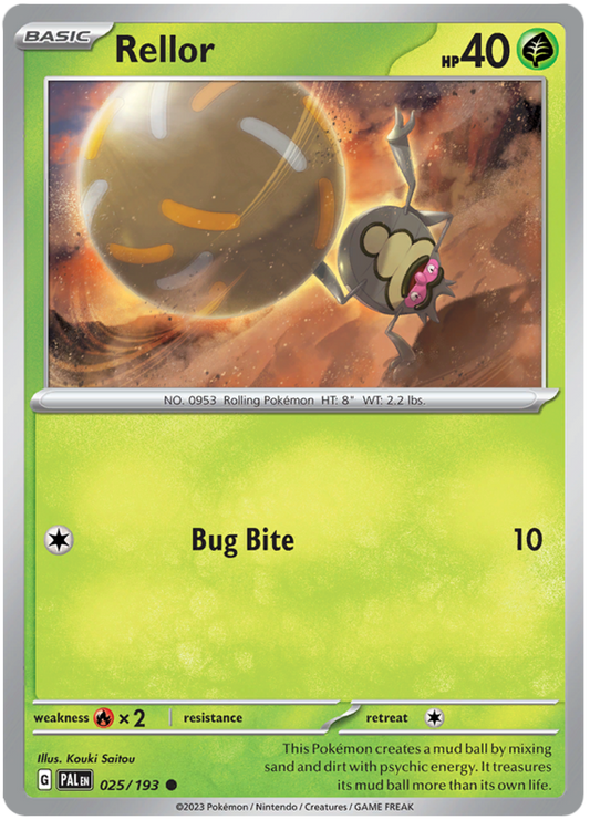 025. Rellor - Common - Paldea Evolved