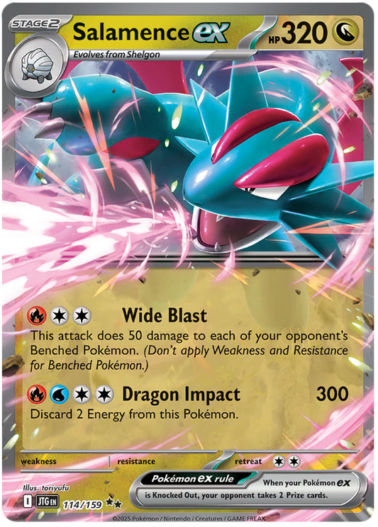 114.Salamence EX.JTG.Double Rare Holo
