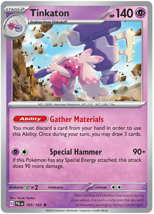 105. Tinkaton - Rare - Holo - Paldea Evolved