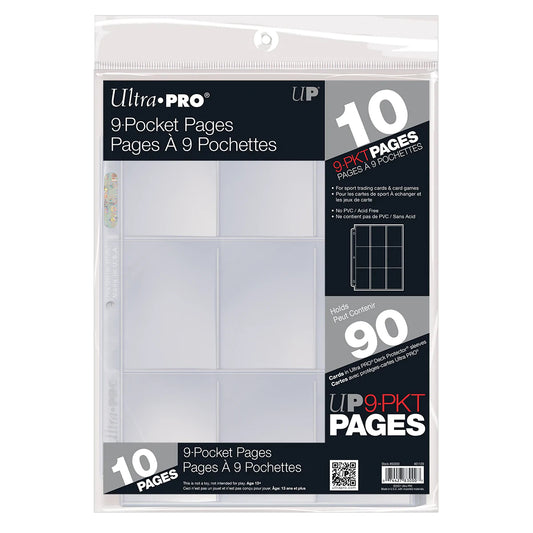 Ultra Pro 9-Pocket Pages 10 Pack
