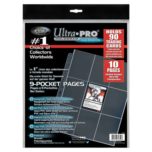 Ultra Pro Hologram Series 9-Pocket 11-Hole Punch Pages